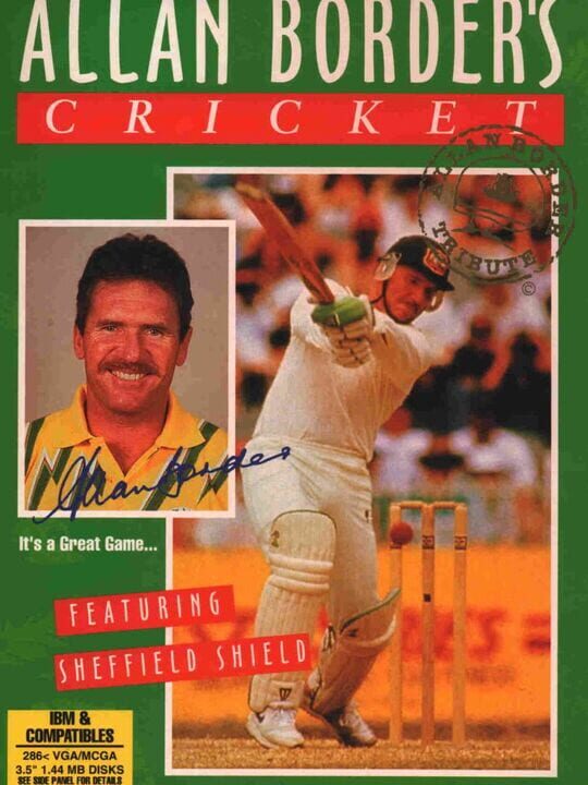 Cover for Allan Border's Cricket